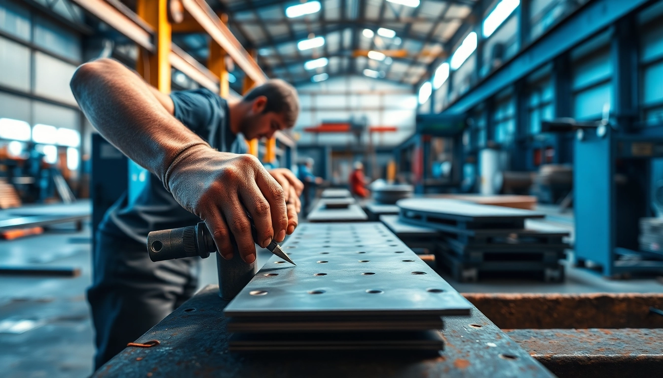 Experience custom steel fabrication highlighting craftsmanship and precision in an industrial setting.