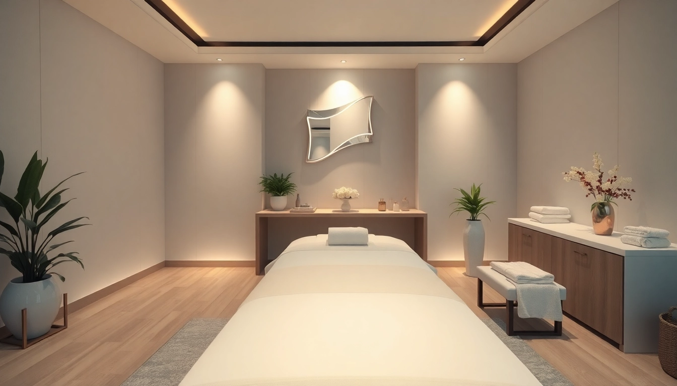 Disfruta del ambiente lujoso del spa luxury12 con decoración elegante y tranquila.